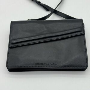 Coco Rocha x botkier shoulder crossbody or clutch bag. Black Leather. Like New
